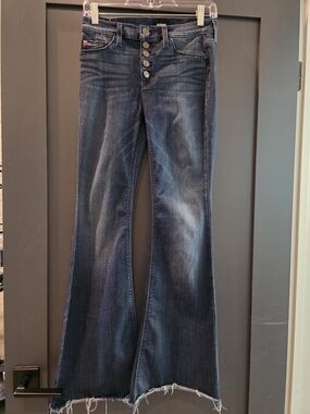 Hudson Jeans Dark Wash Flare Jeans - Blue